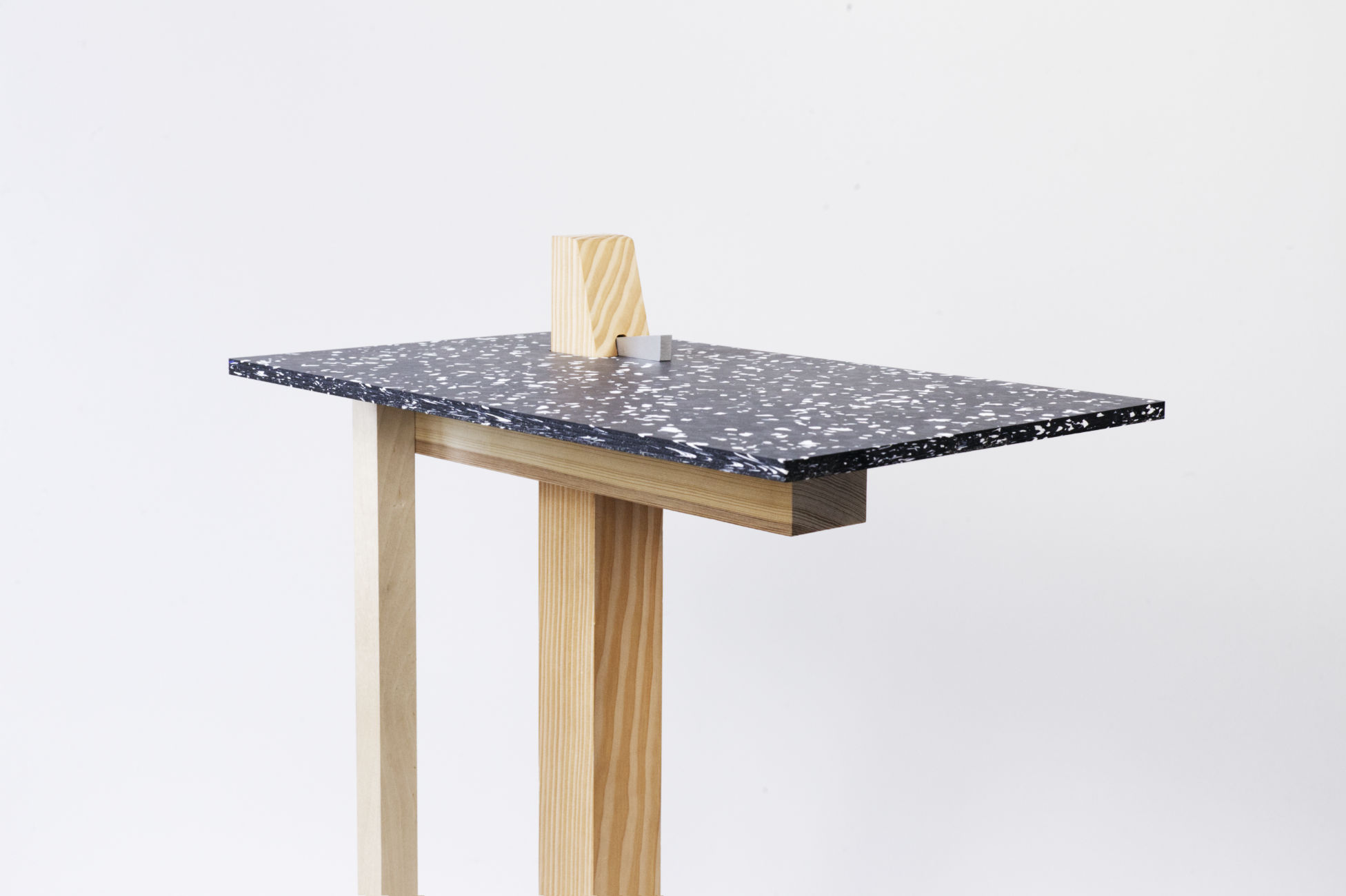 WEDGED SIDE TABLE